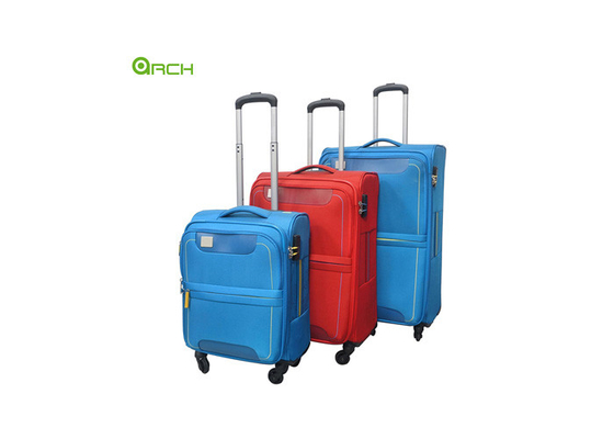 Κατασκευαστής 3PCS Set Travel Trolley Ελαφριά τσάντα αποσκευών με δύο μπροστινές τσέπες