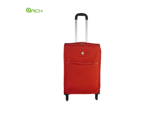 Ο κλώστης κυλά τις κόκκινες μαλακές πλαισιωμένες αποσκευές πολυεστέρα 20» 24» 28» 600D